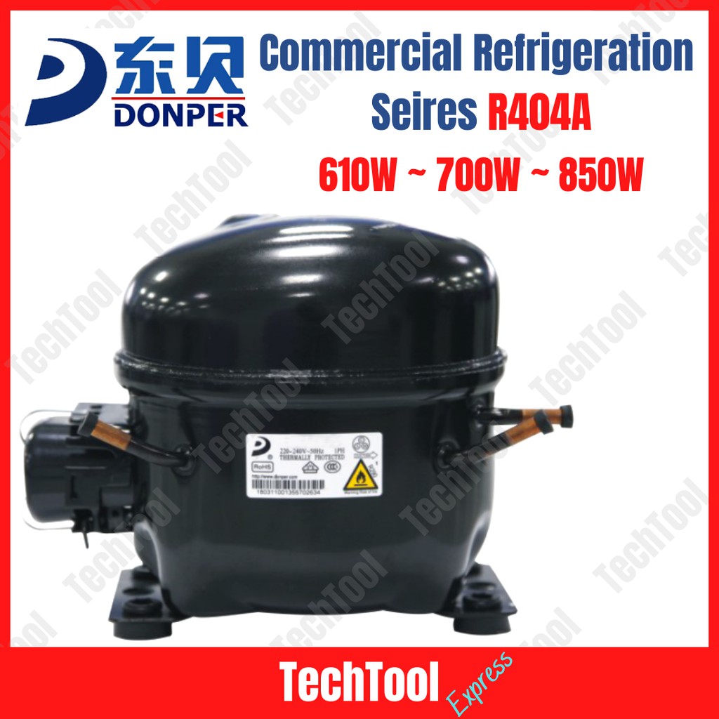 DONPER Refrigeration Compressor R404A Series 1/2HP 3/4HP 1.0HP for ...