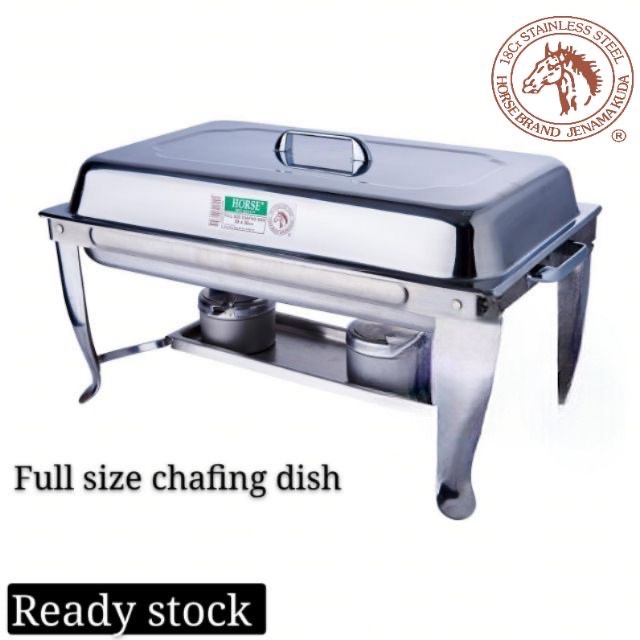 Full size chafing dish 18.0(Horse) buffet set catering  berkas lauk buffet tray  function food tray jamuan tray