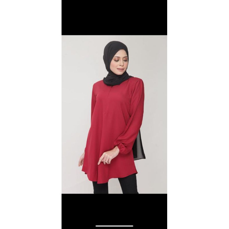 BLOUSE MUSLIMAH SIMPLE BLOUSE LABU VIRAL tangan geta (part 1)