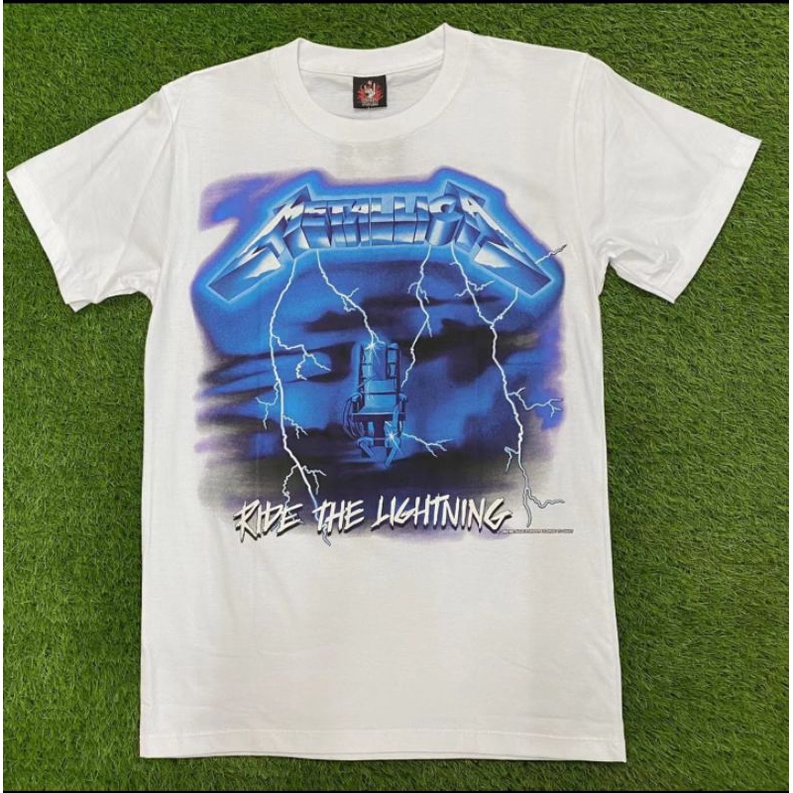 METALLICA Ride The Lightning Shirts Skull Rock Band Rockers T-Shirt #  Langsuyr OAG Wings Piano Bass Capo Tuner Ukulele | Shopee Malaysia