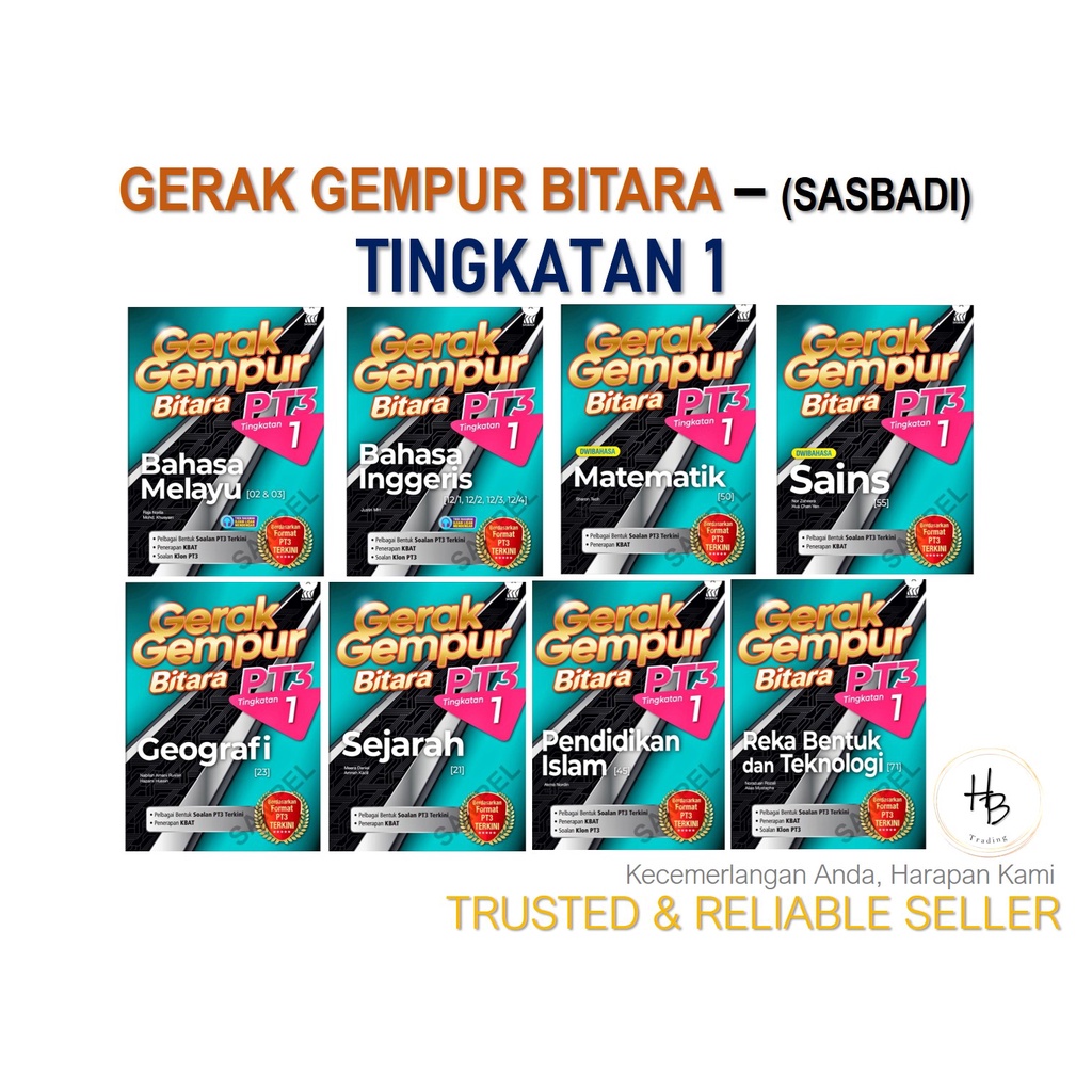 Buy Buku Latihan Tingkatan 1 (2022)  Gerak Gempur Bitara PT3 Tingkatan