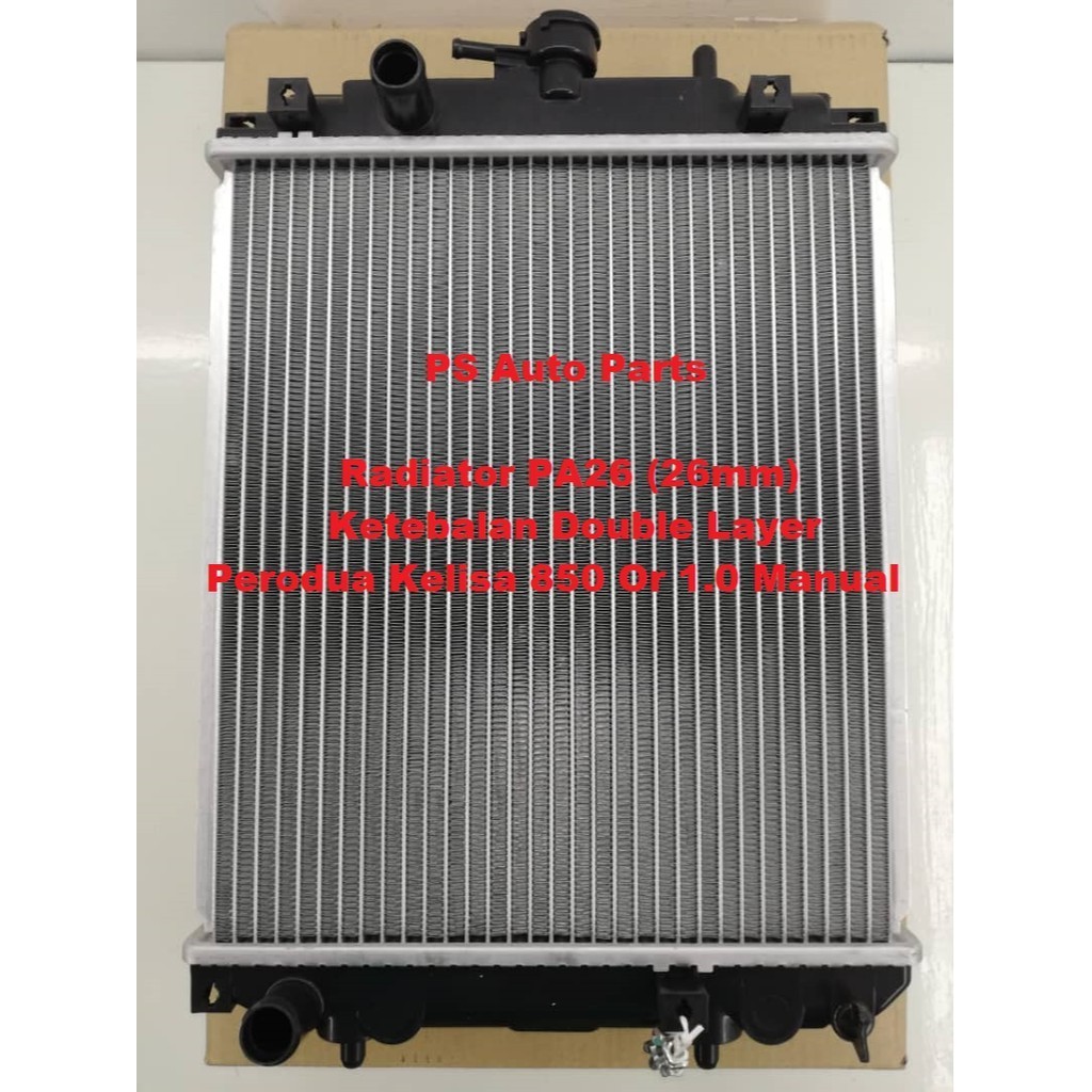 Radiator Perodua Kelisa Manual Tangki Air Kereta Ketebalan 