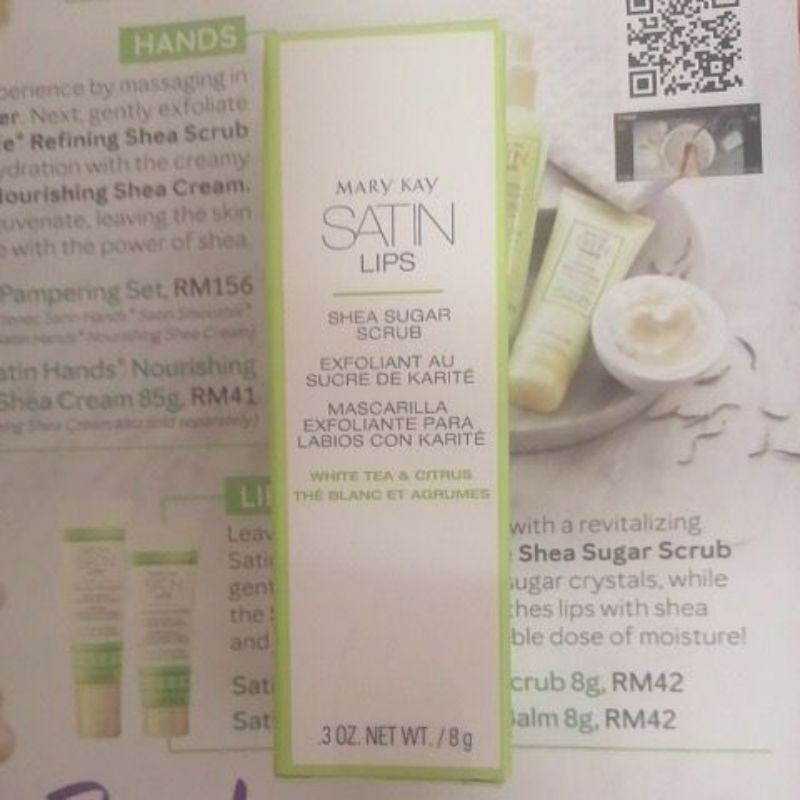 ORIGINAL MK SATIN LIPS SHEA SUGAR SCRUB 8G (scrub rawatan bibir mereka