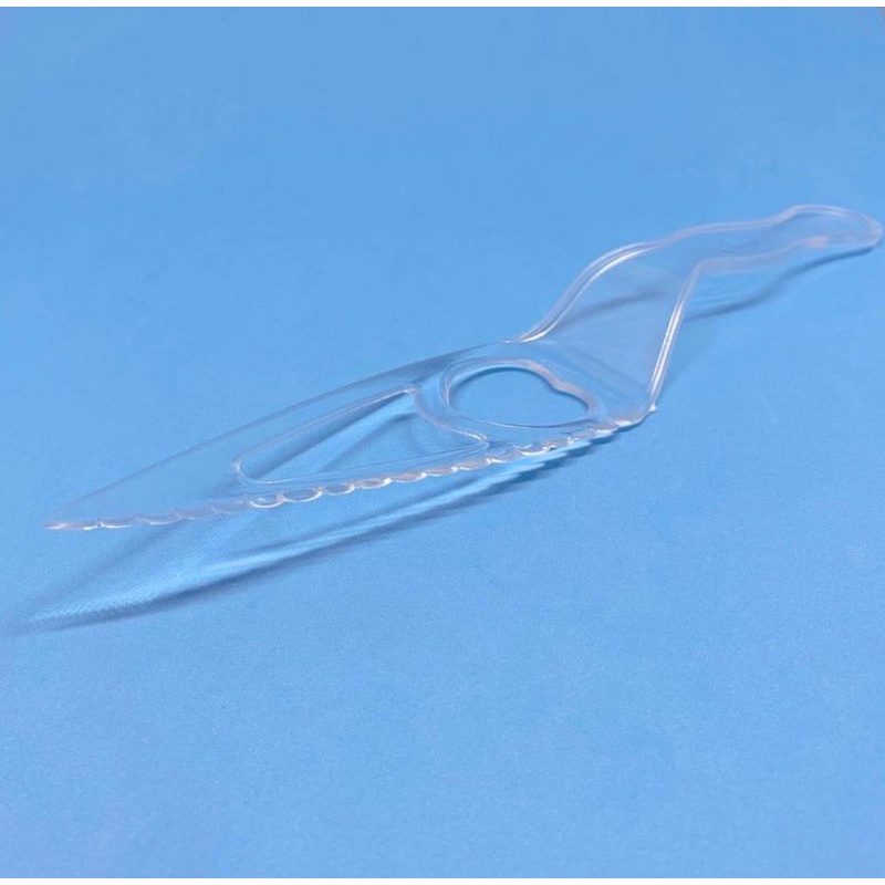 50pcs Curved Plastic Cake Knife Cake Slicer/Cake Cutter(Transparent