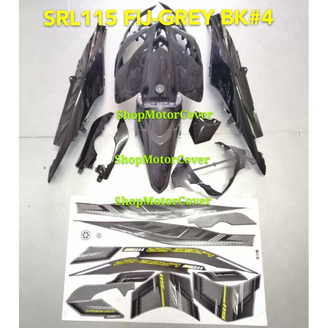 YAMAHA LAGENDA SRL115 Fi FIJ (FUEL INJECTION) BODY COVER SET GREY ...