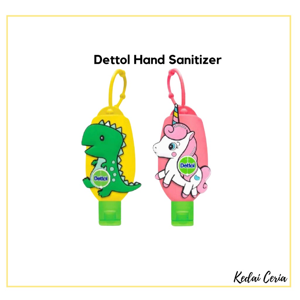 Dettol Hand Sanitizer Bag Tag with Sanitizer 50ml UNICORN (Original