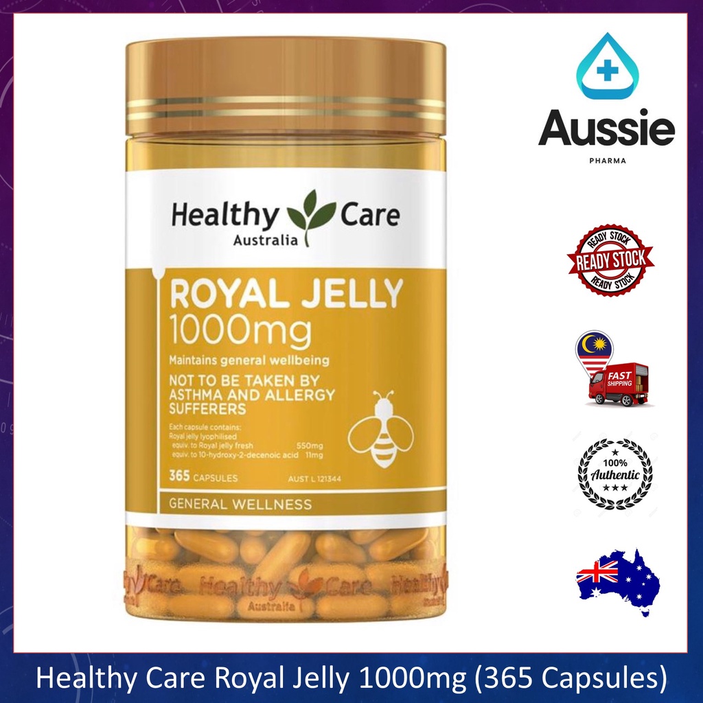 Healthy Care Royal Jelly 1000 365 Capsules Shopee Malaysia