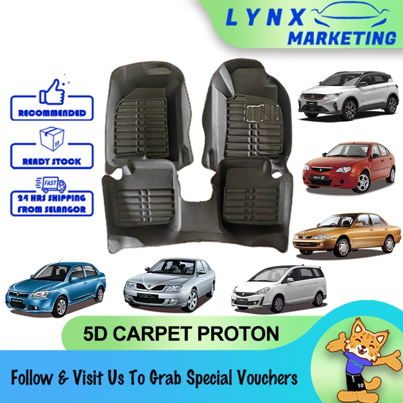 [Clearance] Bluecat 5D CARPET Proton (19832021) Car Floor Mat SAGA