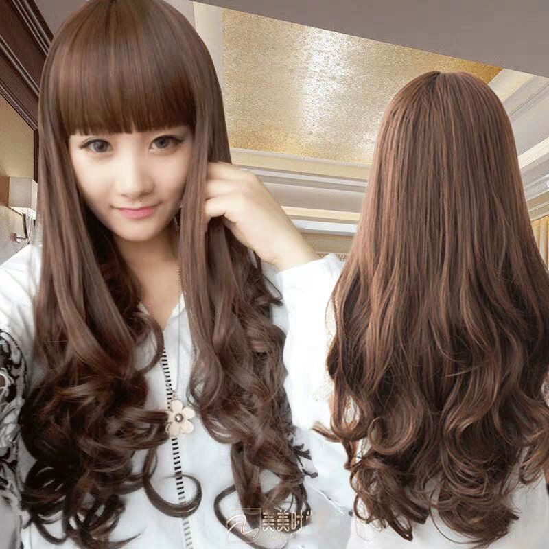 Women Ladies Long Curly Wavy Hair Wigs For Masquerade Party