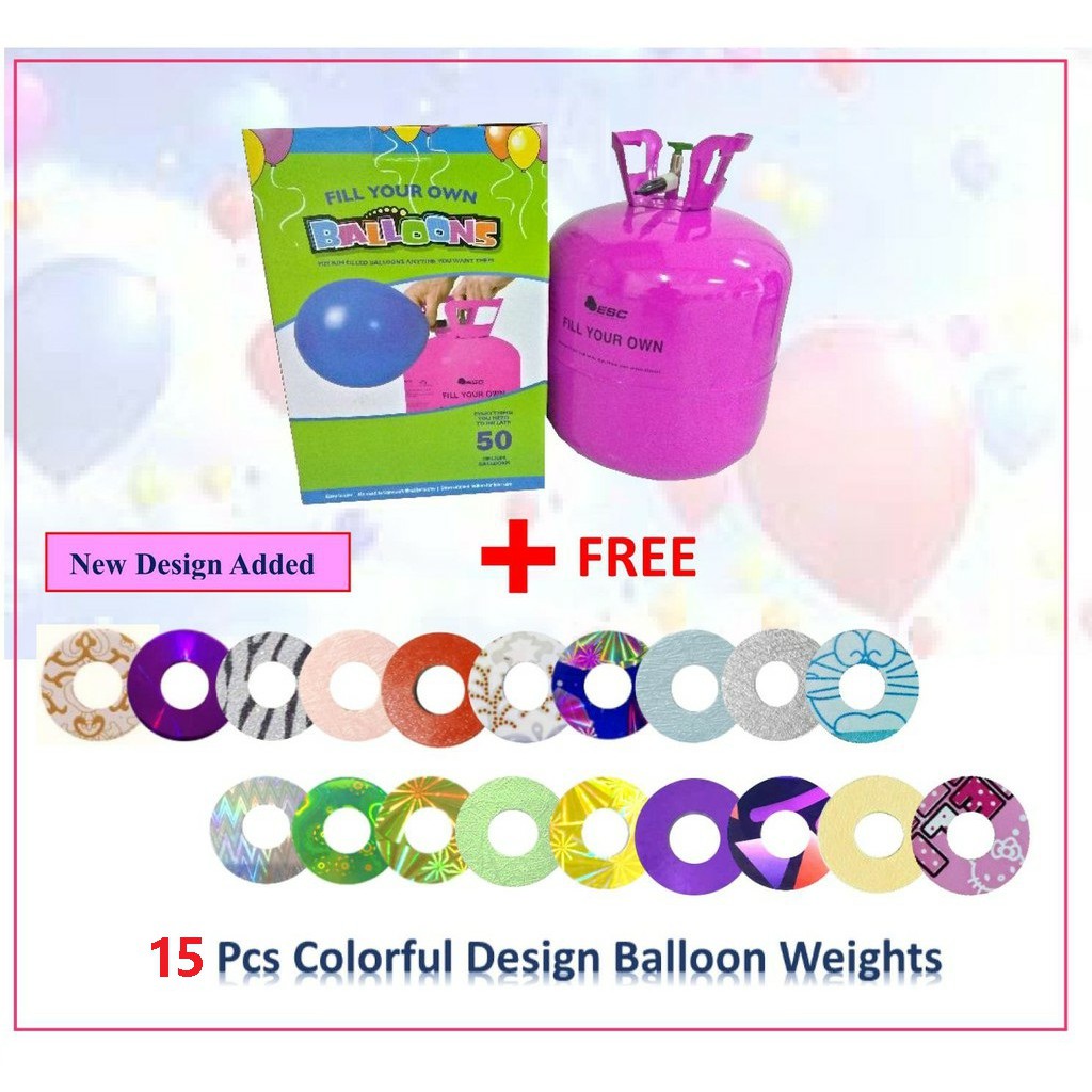 Helium Gas Helium Balloon Belon Gas Free Colorful Handcraft Balloon Weights Shopee Malaysia