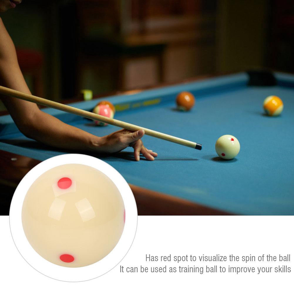 5.72cm Resin Billiard Training Ball Red DotSpot Practice Pool Balls