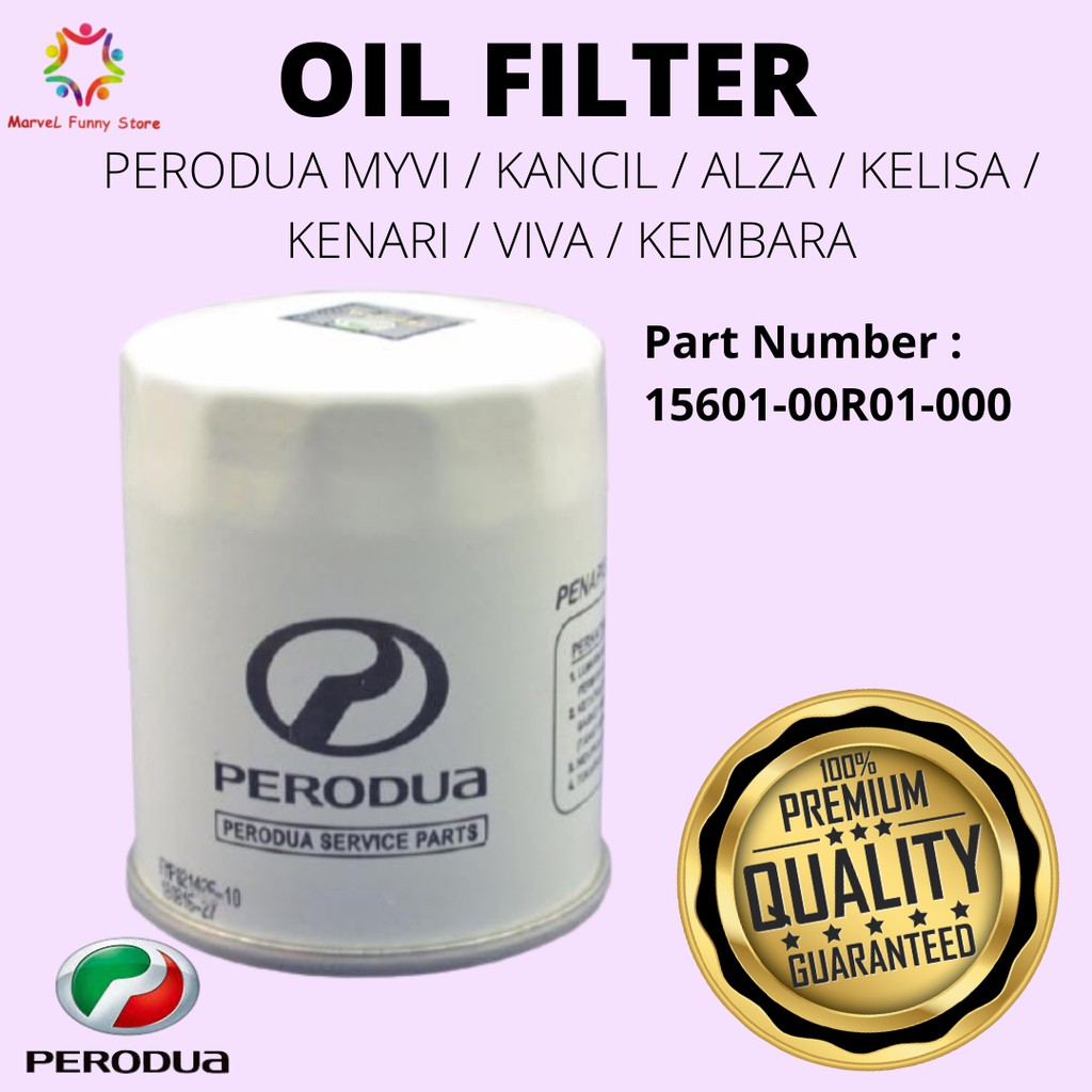 Perodua myvi kancil alza kelisa kenari viva kembara oil filter original