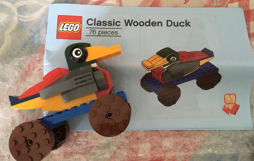 lego classic wooden duck