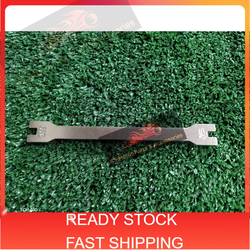 READY STOCK MOTORCYCLE CHROME SPOKE SPANNER WHEEL RIM WRENCH REPAIR TOOLS SPOKE NIPPLE KEY SAIZ