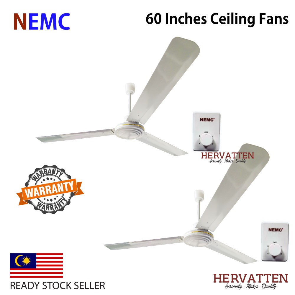 Nemc 60 Ceiling Fan Cf6001 Aerodynamic Blade 5 Speed Strong Silent Breeze Fan