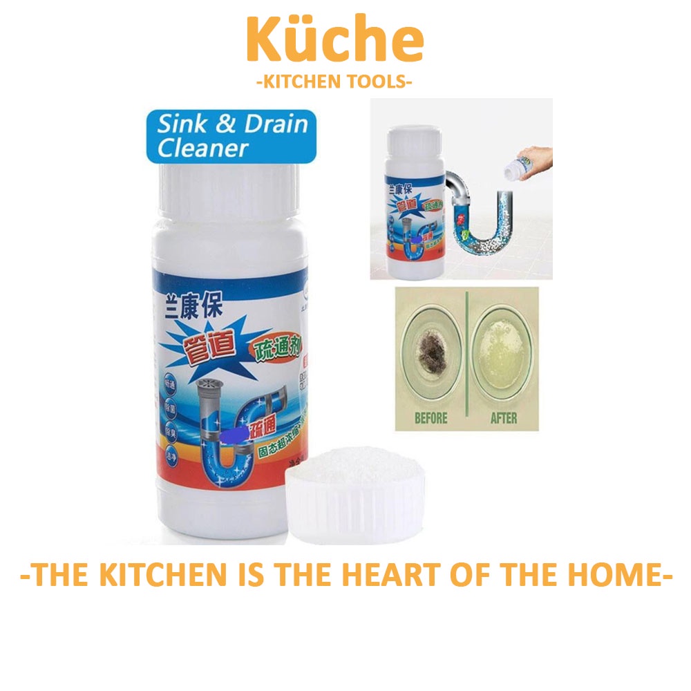 KUCHE Effective Kitchen& Toilet Pipeline Sink Clog Remover/Stuck Drain