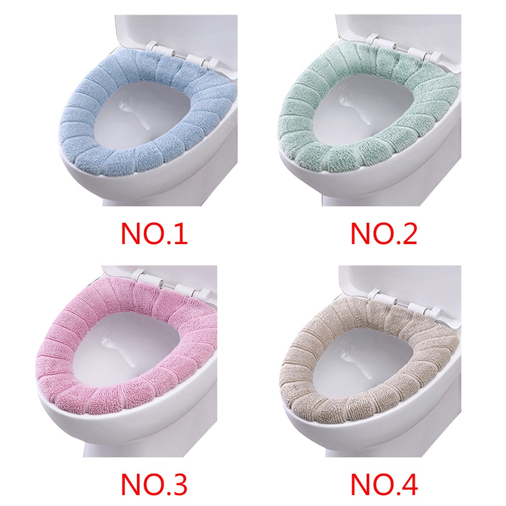 SPORTARC Soft Thicker Warmer Stretchable Washable Toilet Seat Cover Bathroom Toilet Seat 
