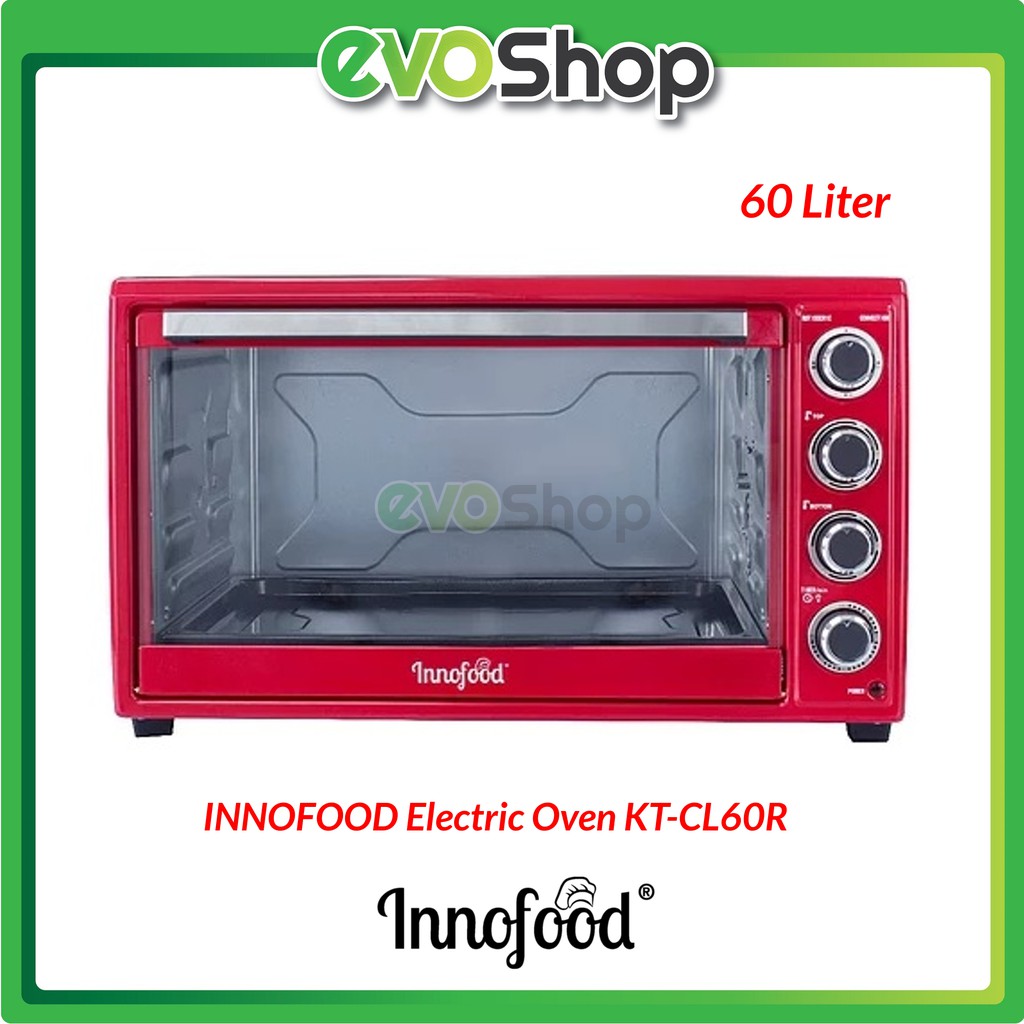 Ready Stock Innofood Independent Temperature Control Electric Oven Kt Cl60r 60l Red Ketuhar Elektrik Shopee Malaysia