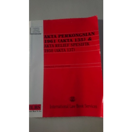 Buku Akta Perkongsian 1961 Shopee Malaysia