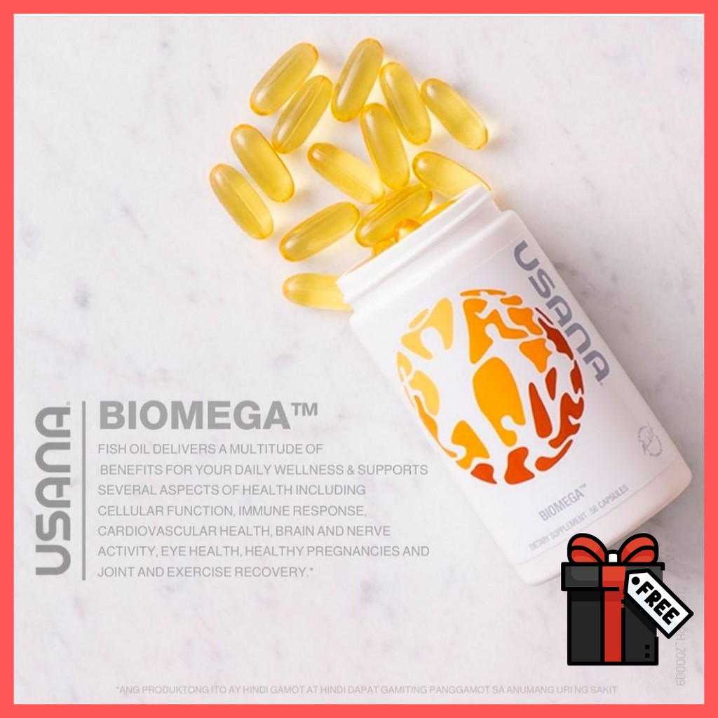 READY STOCK USANA BIOMEGA III Plus Fish Oil 鱼油胶囊(56 Soft Gel Capsules ...