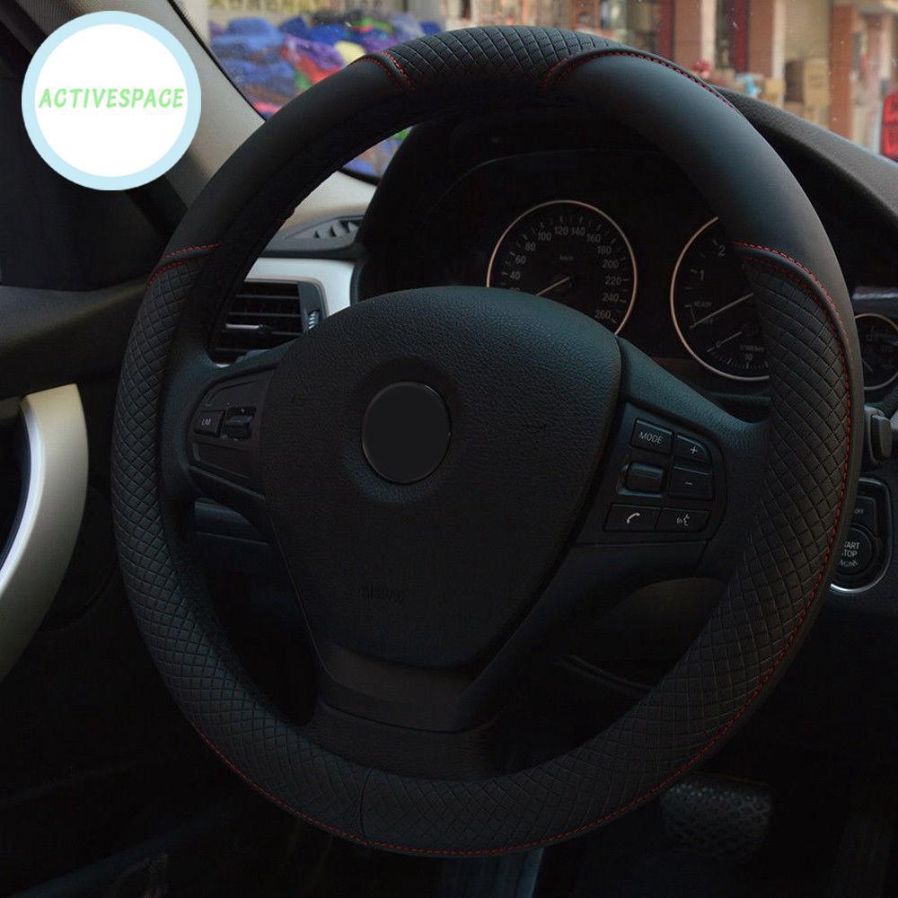 Perodua Car Carbon Fiber Leather steering wheel cover 