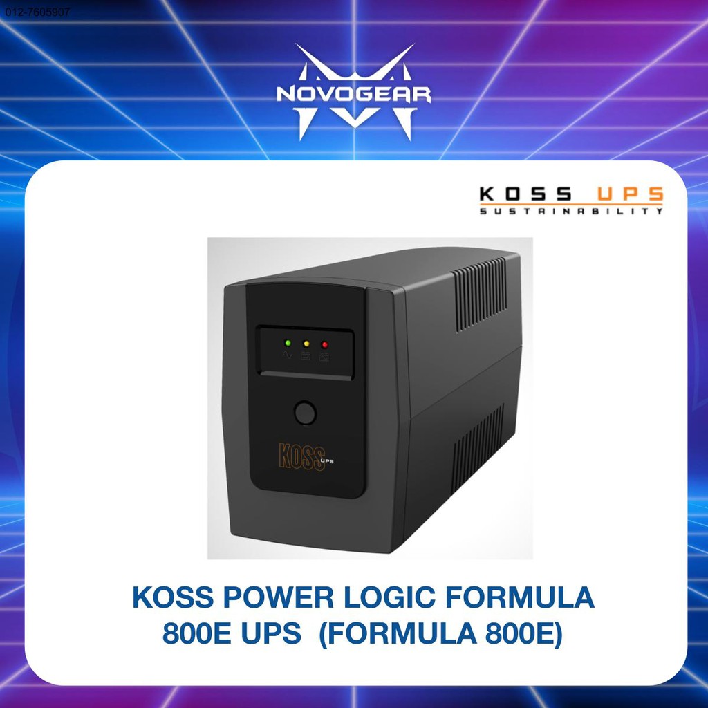 KOSS POWER LOGIC FORMULA 800E UPS (FORMULA 800E) Shopee Malaysia