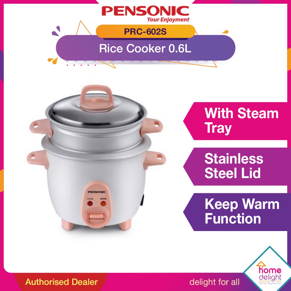 Pensonic Rice Cooker with Steam Tray 0.6L 1.0L 1.8L PRC602 PRC1002S PRC1802S