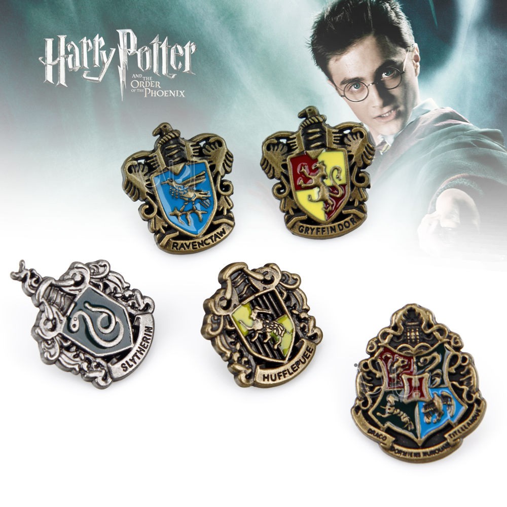 Harry Potter Hogwarts inspired  Shield Pin Badge 