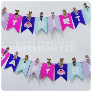 Roblox Girl Theme Cake Topper For Birthday Cake Decoration Shopee Malaysia - girl roblox party