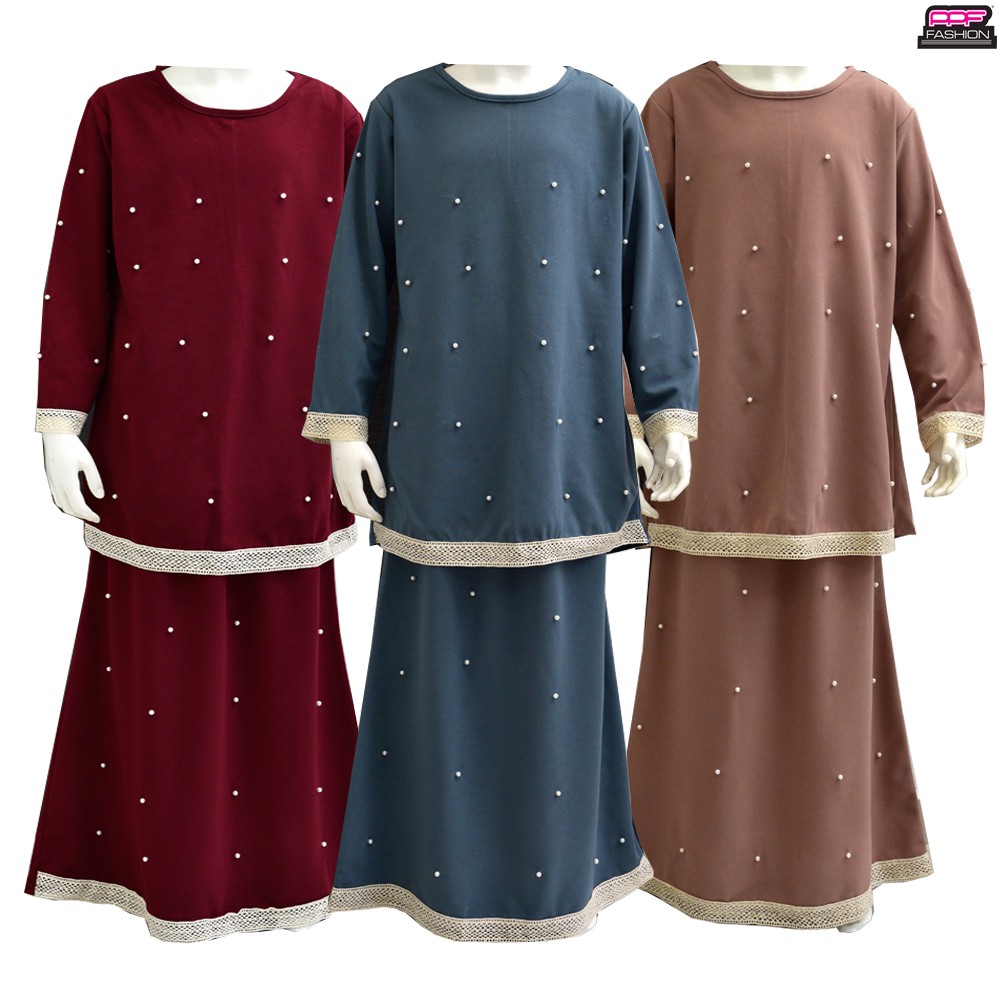 PPF 901 1 Raya Moden  Beading Lace Set Baju  Kurung  Budak  