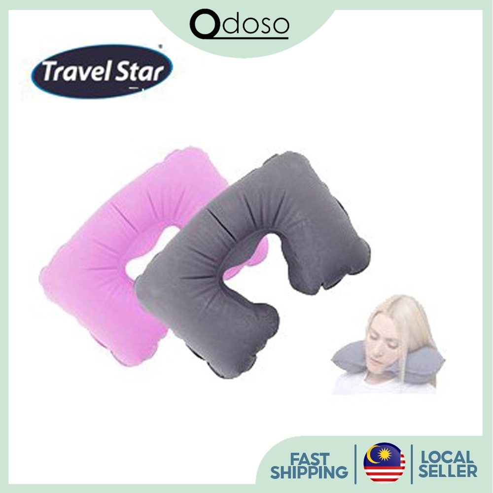 Travel Star U Shape Inflatable Travel Pillow