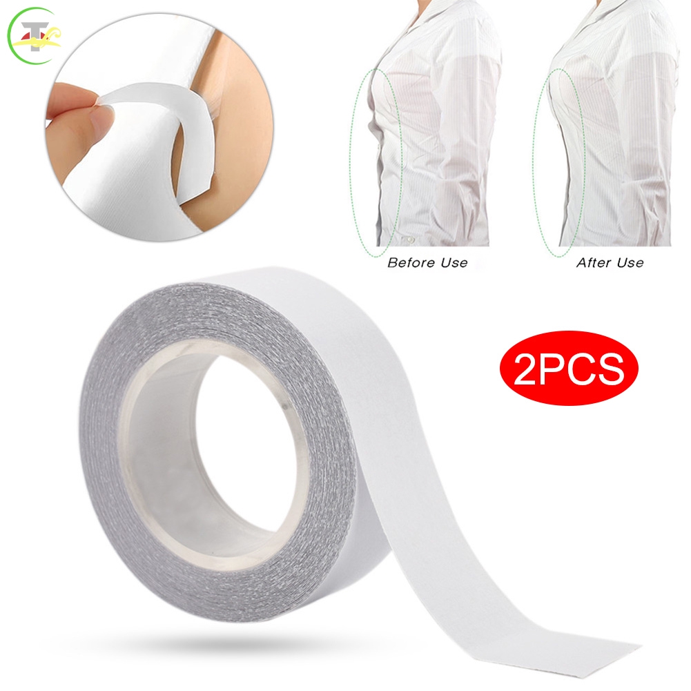 Tg 2 Pcs Clear Double Sided Clothing Tape Adhesive Dress Tape Roll For Body Skin My Shopee Malaysia