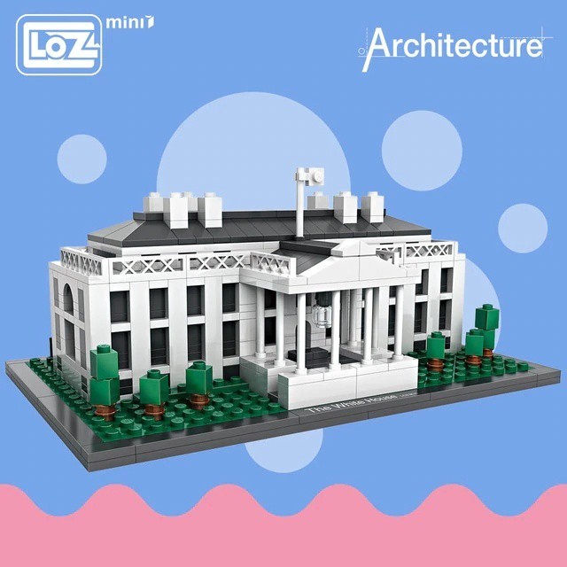 mini building blocks white house