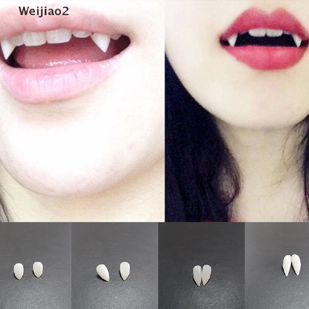 Weijiao2 Bloodcurdling Vampire Werewolves Fangs Fake Dentures Teeth Costume Halloween Fad MY