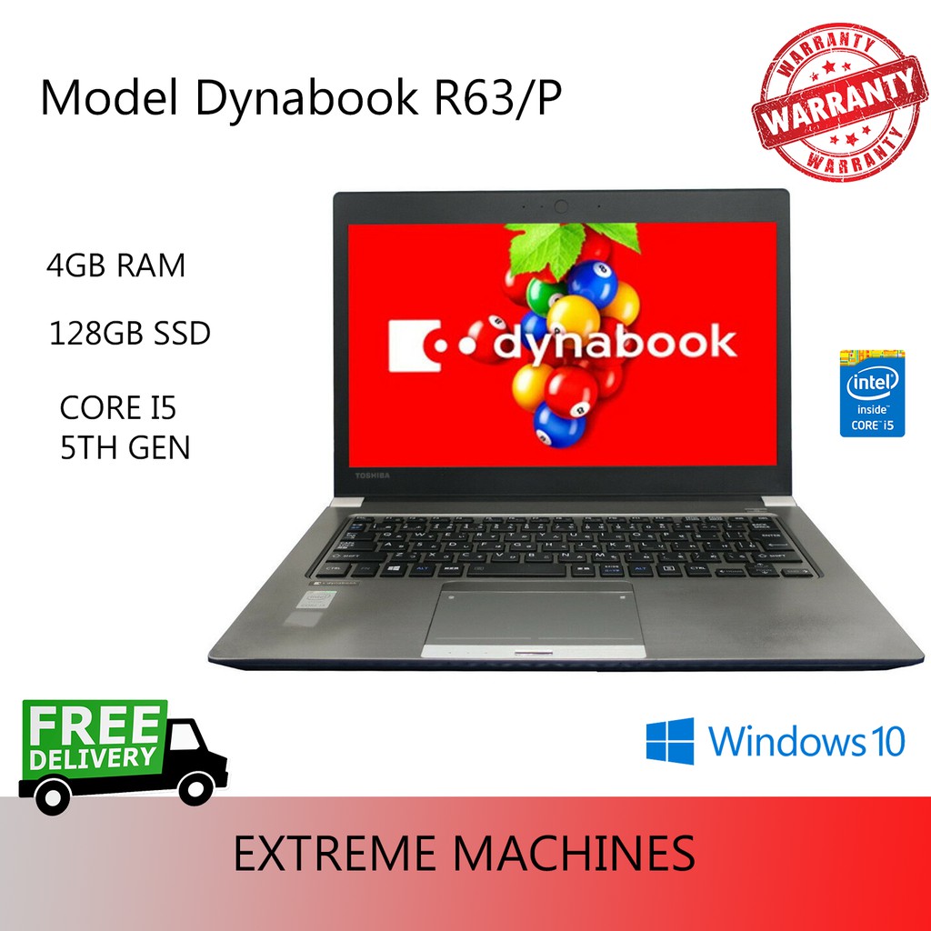 TOSHIBA Dynabook R63/P UltraBook/i5 5th Gen/4 GB RAM/128 GB SSD 