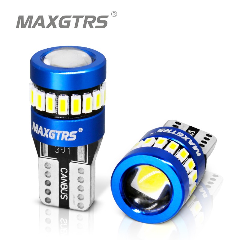 GLL T10 501 LED Bulbs Ceramic Blue T10 196 168 W5W LED Bulbs with 3-2835-SMD for Car Interior Lights Dome Lights Truck Lights License Plate Lights Courtesy Lights