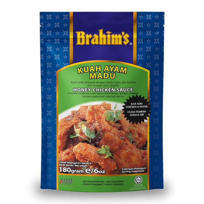 Brahim's Kuah Ayam Madu 180g BCS Brahim Brahims Instant Sauce Rempah ...