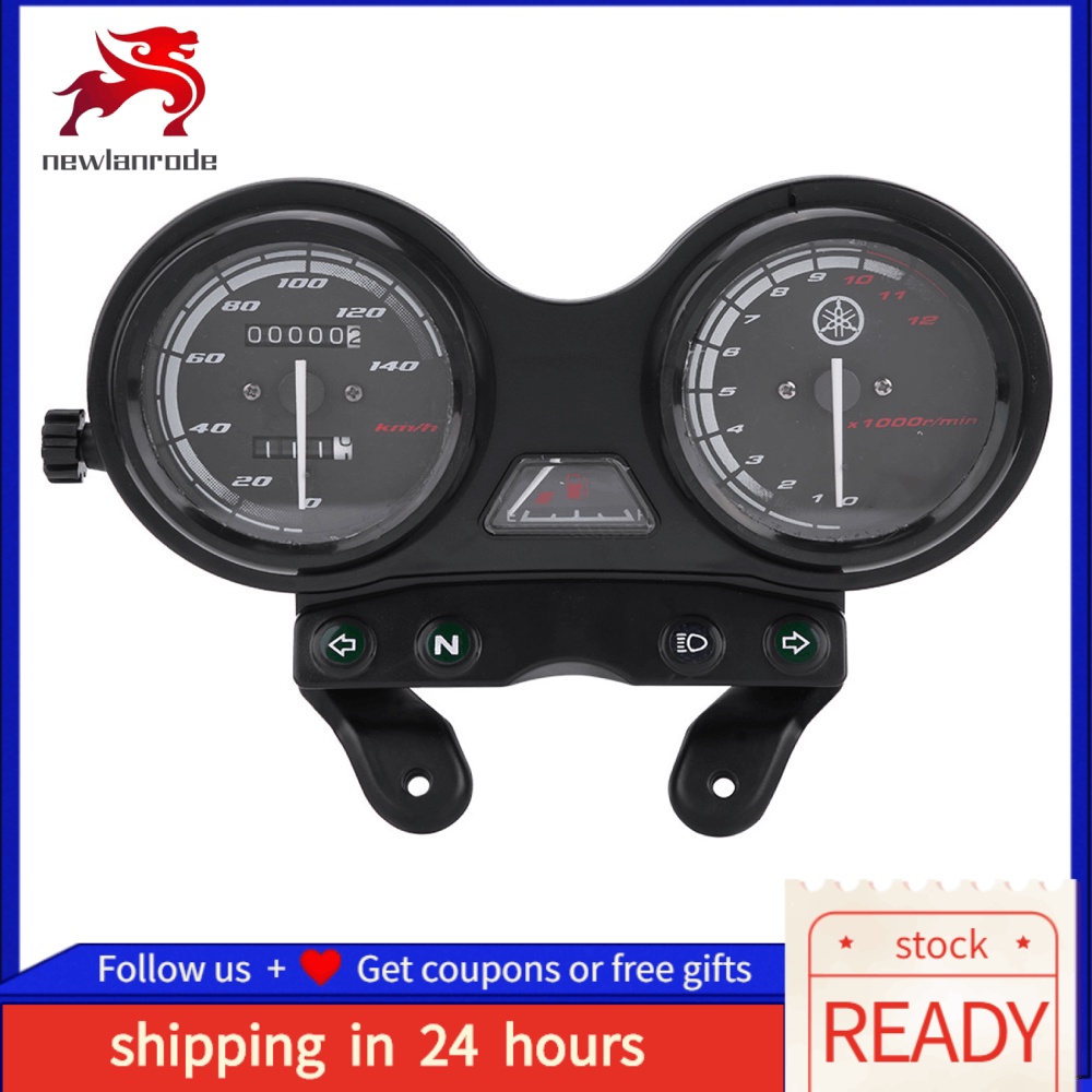 iFCOW DC 12V Motorcycle Motorbike 12000RPM LCD Odometer Speedometer for Yamaha YBR 125 