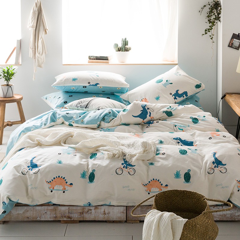 cotton dinosaur bedding