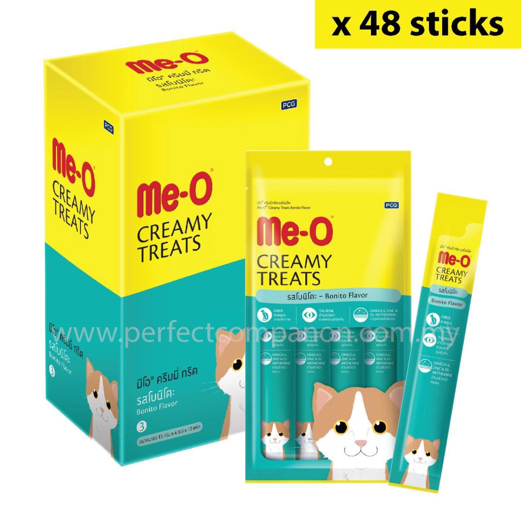 car external accessories MeO Creamy Cat Treat Bonito Flavour 15g X 48