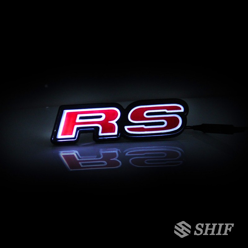 Rs Emblem Badge Led Light Front Grille Grill For Honda Civic Accord Crv Cr V