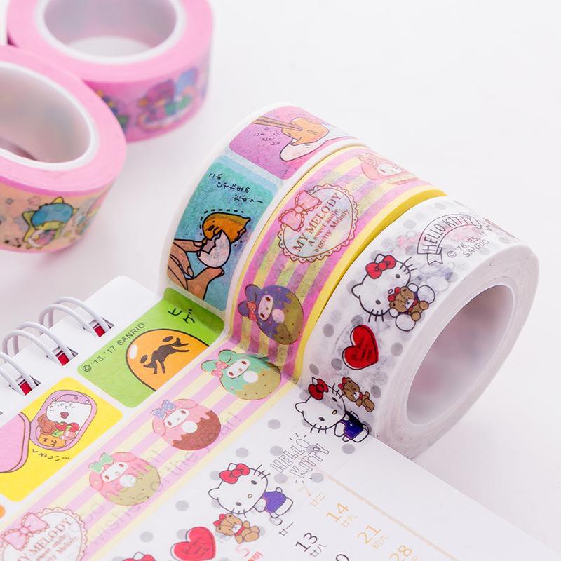 Sanrio Characters Washi Tape Gudetama Purin My Melody Keroppi Hello ...