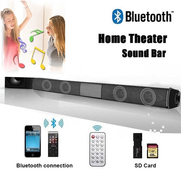 Luxury Upgrade 2019 Best Sound Quality Wireless Bluetooth Soundbar Speaker Tv Home Theater Subwoofer Shopee Philippines