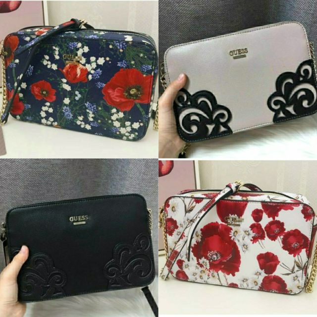 guess floral sling bag