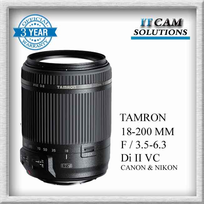 Tamron 18 0mm F3 5 6 3 Di Ii Vc Nikon Canon Mount Official Tamron Malaysia Shopee Malaysia