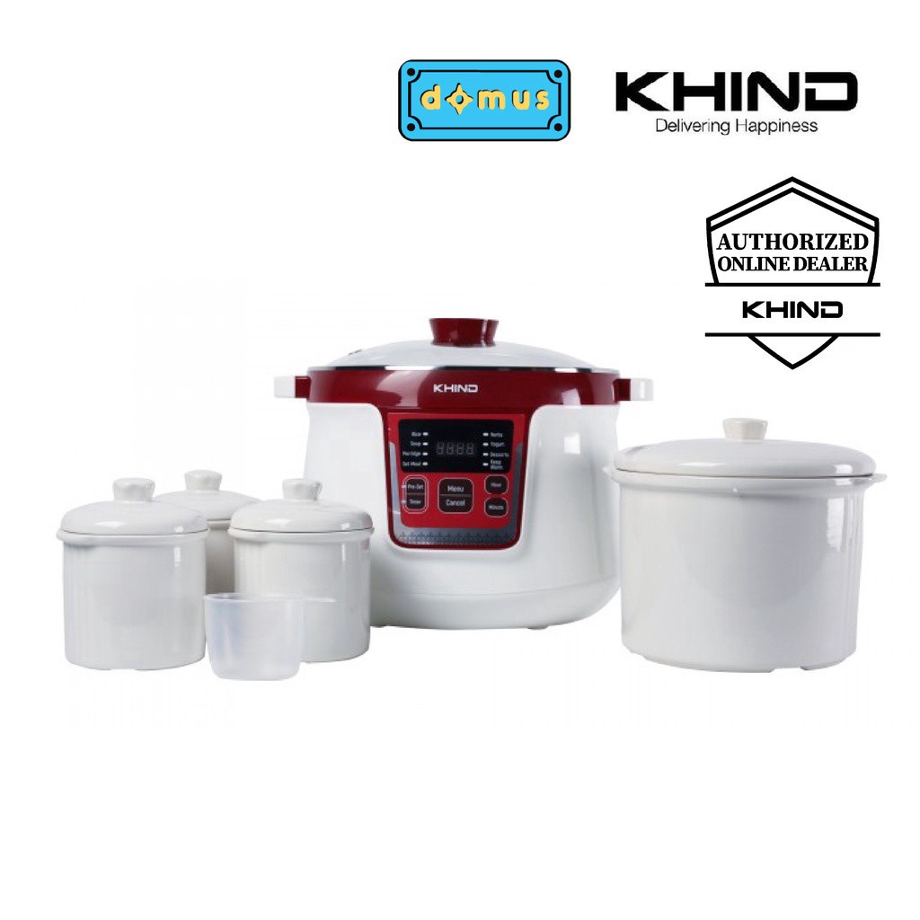 Khind AnShin Double Boiler With Ceramic Pot (3.2L) DB32N Shopee Malaysia