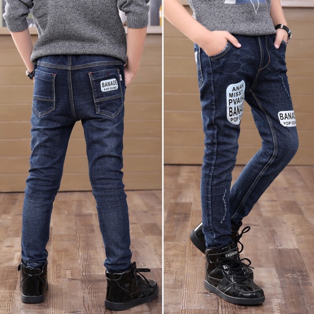 boys slim pants