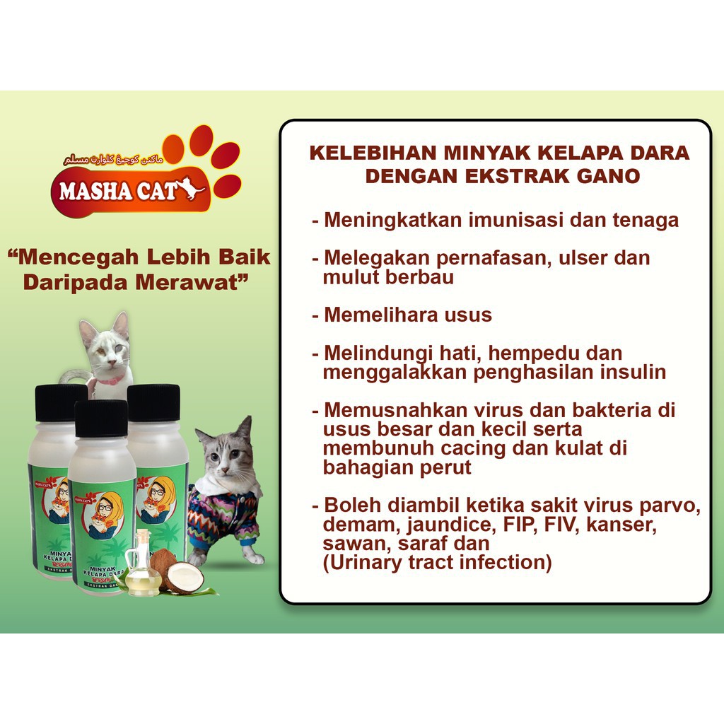 Buy ❖¤❅Suppliment VCO Masha Cat  SeeTracker Malaysia