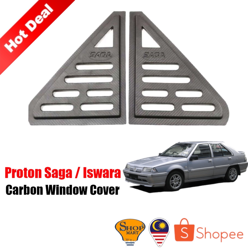 Buy Proton Saga Window Cover Saga Lama Iswara Carbon Window Cover Rear Side 3d Triangle Mirror Cover Protector Window Cover Seetracker Malaysia