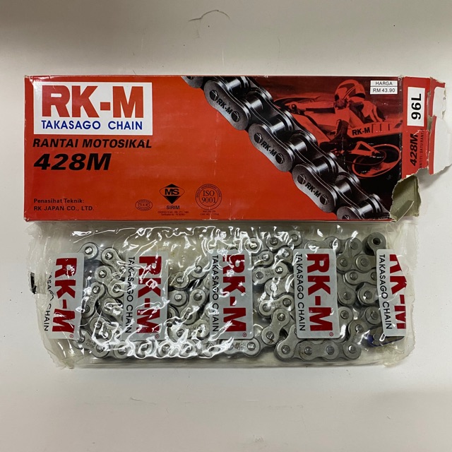 RKM CHAIN RANTAI MOTOR 428-96L/428-104L/428-114L/428-120L | Shopee Malaysia